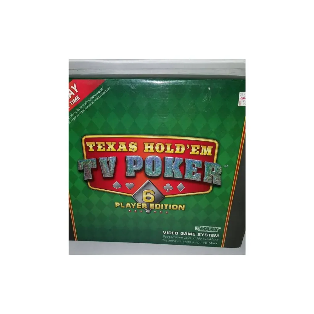 Texas Holdem TV Poker 6 Player Edition Video Game System Maxx Games Vtg. 2004